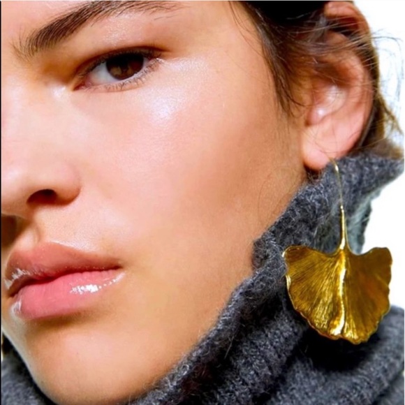 Zara Flower Boho Gold Pearl Dangle Big Long Drop Cocktail Earrings - Picture 7 of 13